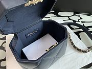 Chanel Box Bag Blue 99077 Size 15 x 10 x 11 cm - 3