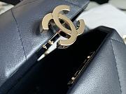 Chanel Box Bag Blue 99077 Size 15 x 10 x 11 cm - 2