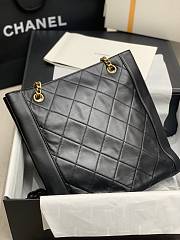 Chanel Shopping Bag Black 30 x 29 x 7.5 cm - 5