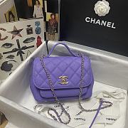 Chanel Messenger Bag Purple 93749 Size 19 x 7 x 14 cm - 1