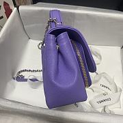 Chanel Messenger Bag Purple 93749 Size 19 x 7 x 14 cm - 2