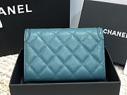 Chanel CC Small Wallet Blue 84447 Size 15 cm - 4