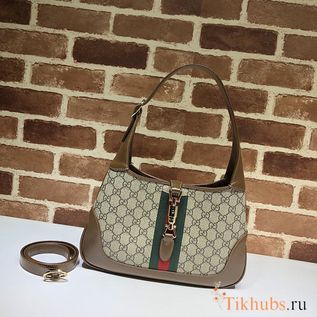 Gucci Jackie 1961 small shoulder bag GG Supreme Canvas 636706 31 x 39 x 4.5 cm - 1