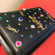 YSL Kate Crystal Decoration Chain Bag 364051 Size 24 x 14.5 x 5.5 cm - 4