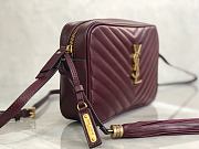 YSL Lou Camera Bag Dark Red 520534 Size 23 x 16 x 6 cm - 3