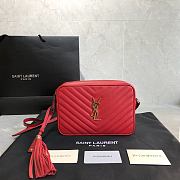 YSL Lou Camera Bag Red 520534 Size 23 x 16 x 6 cm - 1