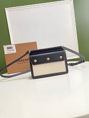 BURBERRY Canvas Bag White/Black 19 x 5 x 15 cm - 2