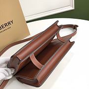 BURBERRY Canvas Bag White/Brown 19 x 5 x 15 cm - 5