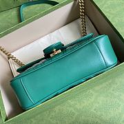 Gucci Shoulder GG Marmont Mini Green 446744 23 x 13 x 6 cm - 6