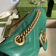 Gucci Shoulder GG Marmont Mini Green 446744 23 x 13 x 6 cm - 5