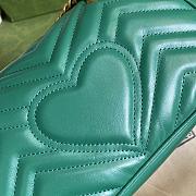 Gucci Shoulder GG Marmont Mini Green 446744 23 x 13 x 6 cm - 2