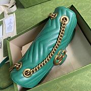 Gucci Shoulder GG Marmont Green 443497 Size 26 x 15 x 7 cm - 6