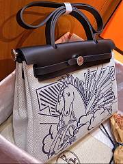 Hermes Herbag Pegasus Spot Size 25 x 31 x 10 cm - 5