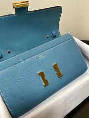 Hermes Messenger Bag Blue 20.5 x 13 x 2 cm - 2