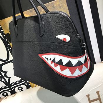 Hermes Bolide Shark Bag Black Size 46 x 24.5 x 34 cm