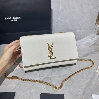 YSL Kate White 364021 Size 24 x 14.5 x 5 cm