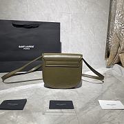 YSL Kaia Small Olive Green 619740 Size 18 x 15.5 x 5.5 cm - 3