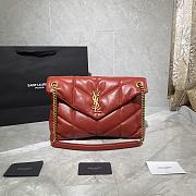 YSL LOULOU PUFFER Red 577475 Size 35 x 23 x 13.5 cm - 1