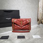 YSL LOULOU PUFFER Red 577476 Size 29 x 17 x 11 cm - 1