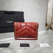 YSL LOULOU PUFFER Red 577476 Size 29 x 17 x 11 cm - 3