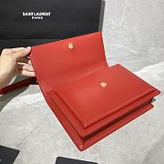 YSL Medium Sunset Red 634723 Size 25 x 18 x 5 cm - 6