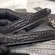 YSL Cowhide Crocodile Black 2824 Size 24 cm - 2