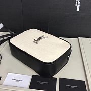 YSL Lou Camera Bag Black/White 520534 Size 23 x 16 x 6 cm - 5