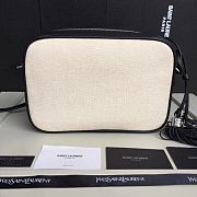 YSL Lou Camera Bag Black/White 520534 Size 23 x 16 x 6 cm - 4