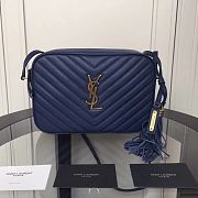 YSL Lou Camera Bag Blue 520534 Size 23 x 16 x 6 cm - 1