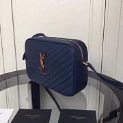 YSL Lou Camera Bag Blue 520534 Size 23 x 16 x 6 cm - 6