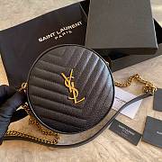 YSL VINYLE Pouch Black 610436 Size 17 x 17 x 5.5 cm - 1