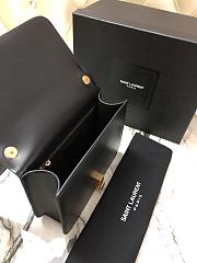 YSL CARRE Smooth Leather Black 585060 Size 23 x 17.5 x 6.5 cm - 4