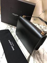 YSL CARRE Smooth Leather Black 585060 Size 23 x 17.5 x 6.5 cm - 3