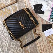 YSL Saint Laurent Black Gold 392737 Size 24 x 17 x 7 cm - 3