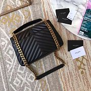 YSL Saint Laurent Black Gold 392737 Size 24 x 17 x 7 cm - 2