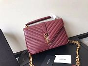 YSL Saint Laurent Red Wine 392737 Size 24 x 17 x 7 cm - 1