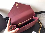 YSL Saint Laurent Red Wine 392737 Size 24 x 17 x 7 cm - 6