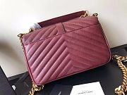 YSL Saint Laurent Red Wine 392737 Size 24 x 17 x 7 cm - 5