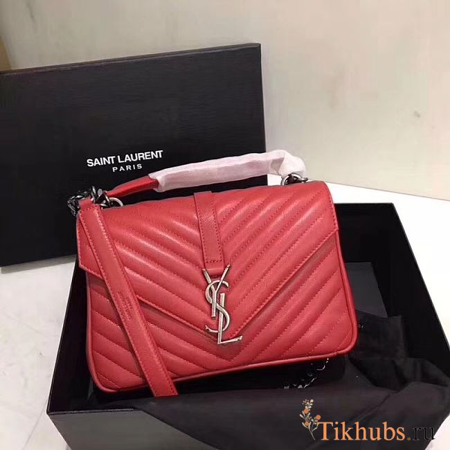 YSL Saint Laurent Red 392737 Size 24 x 17 x 7 cm - 1