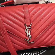 YSL Saint Laurent Red 392737 Size 24 x 17 x 7 cm - 2