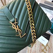 YSL Saint Laurent Dark Green 392737 Size 24 x 17 x 7 cm - 2