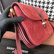 YSL Saint Laurent 19 Calfskin Messenger Bag Red Size 22 cm - 3