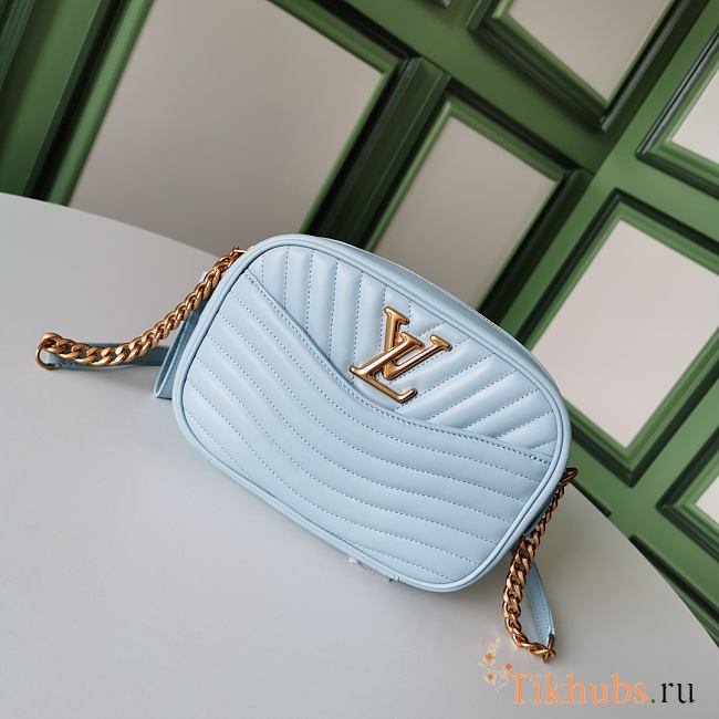 LV New Wave Camera Bag Light Blue M53683 Size 21.5 x 15.5 x 6 cm - 1