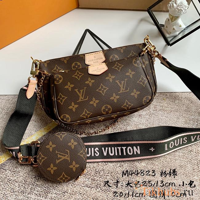 LV Three-Peice Slant Bag Green Strap M44823 - 1