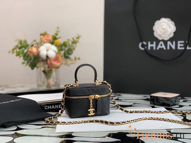 Chanel Mini Bag Calfskin Black  - 1