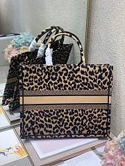 Dior Book Tote Shopping Bag Leopard Print Large 1286 Size 41 x 32 cm - 6