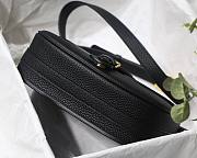 Dior Bobby Lychee Pattern Series Medium Black M8010 Size 22 x 17 x 6 cm - 4