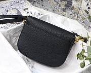 Dior Bobby Lychee Pattern Series Medium Black M8010 Size 22 x 17 x 6 cm - 2