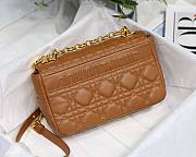 Dior Caro Small Caramel M8016 Size 20 x 12 x 7 cm - 3