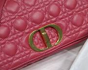 Dior Caro Medium Berry Pink M8017 Size 25.5 x 15.5 x 8 cm - 2